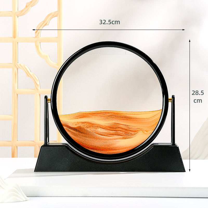 Rotating Flow Sand Painting