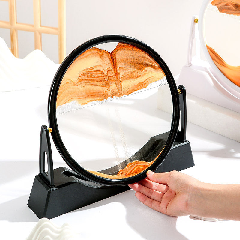 Rotating Flow Sand Painting