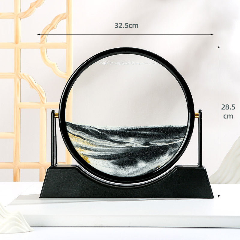 Rotating Flow Sand Painting