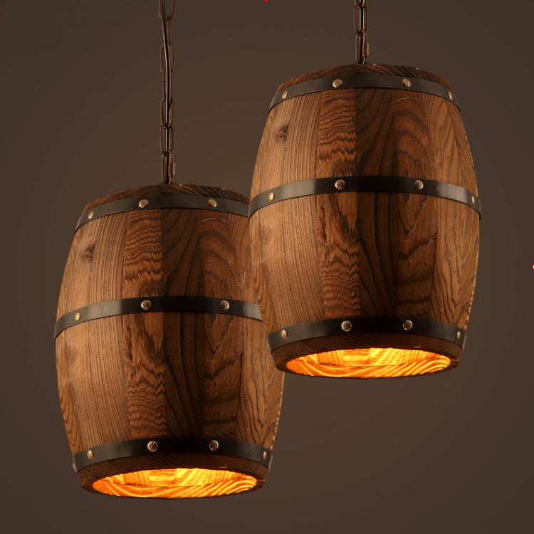 barrel wooden chandeliers
