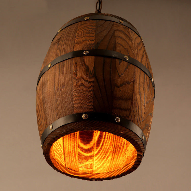barrel wooden chandeliers