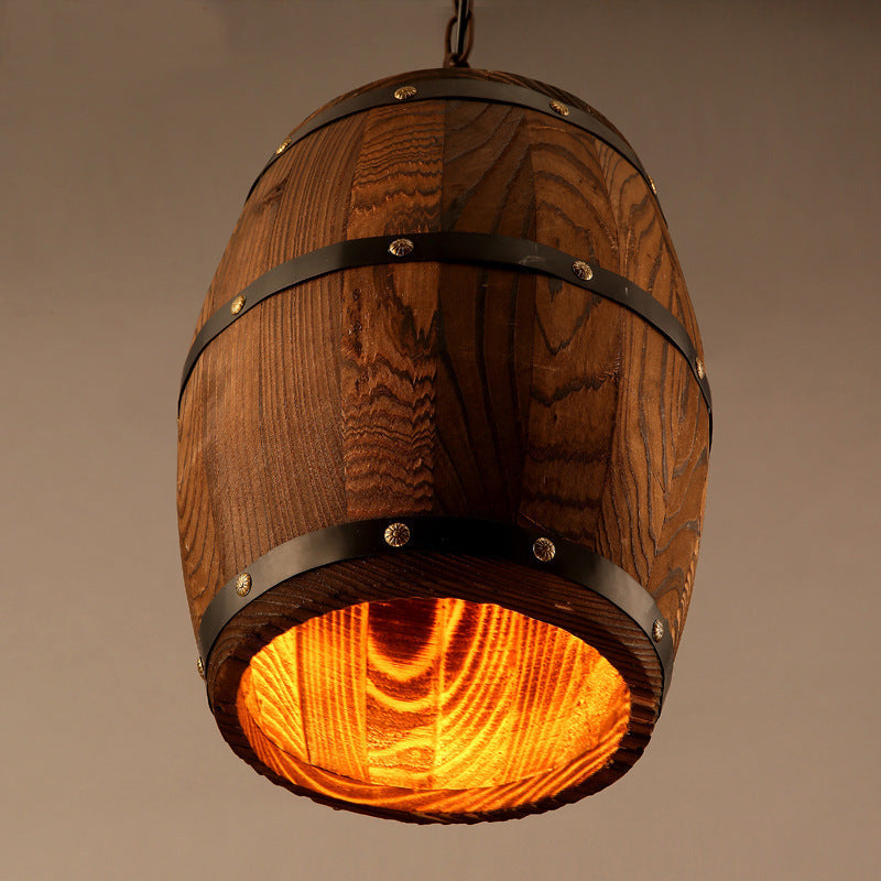 barrel wooden chandeliers