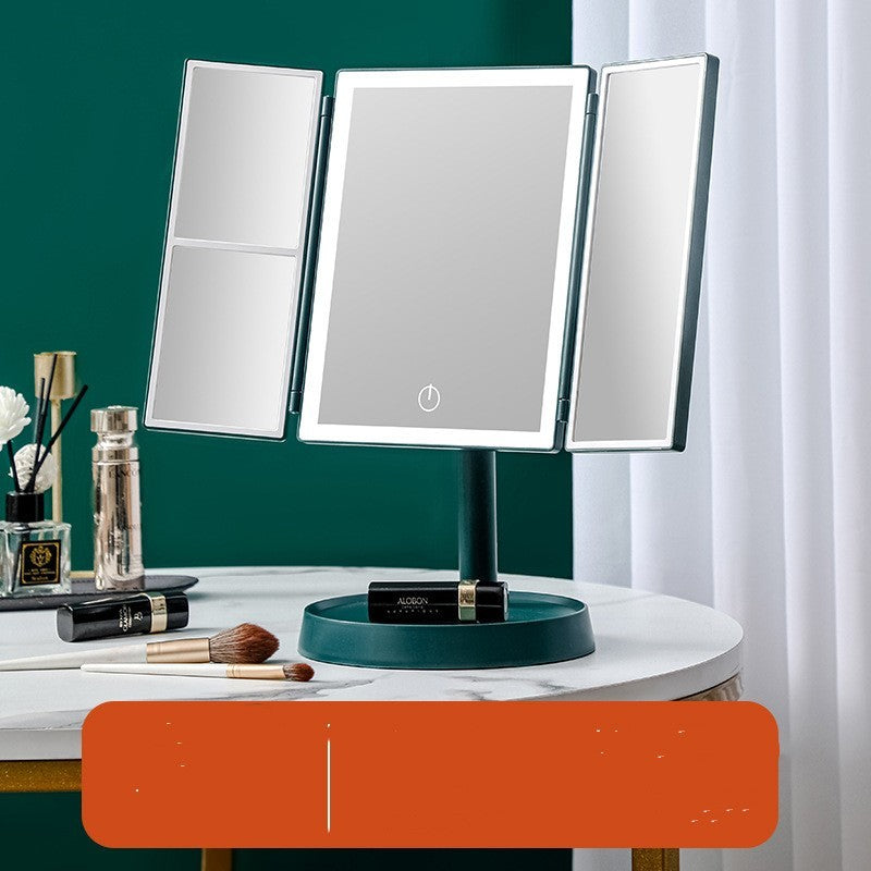 Home Led Shell HD Makeup Mirror