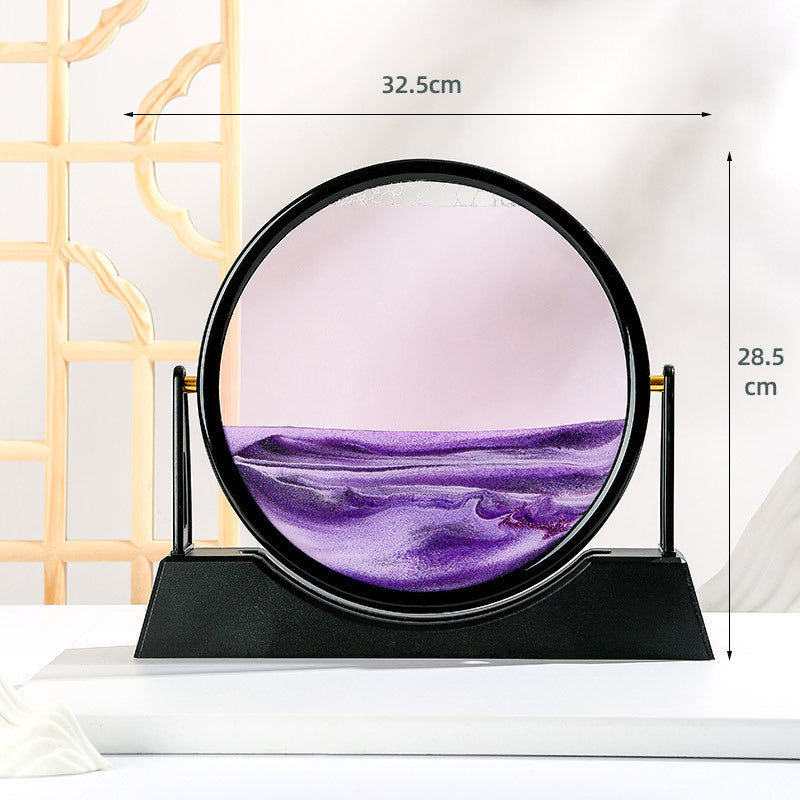 Rotating Flow Sand Painting