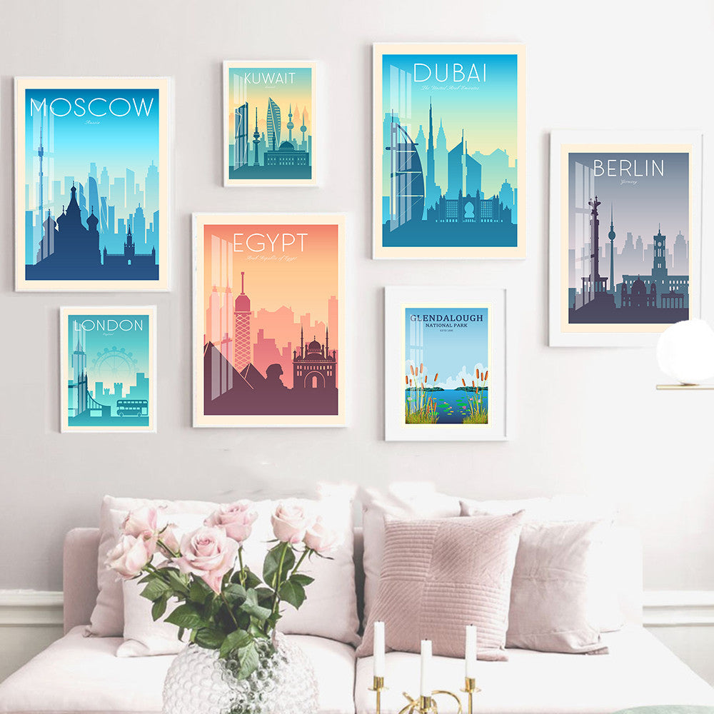 Fashion Travel Printing Posters