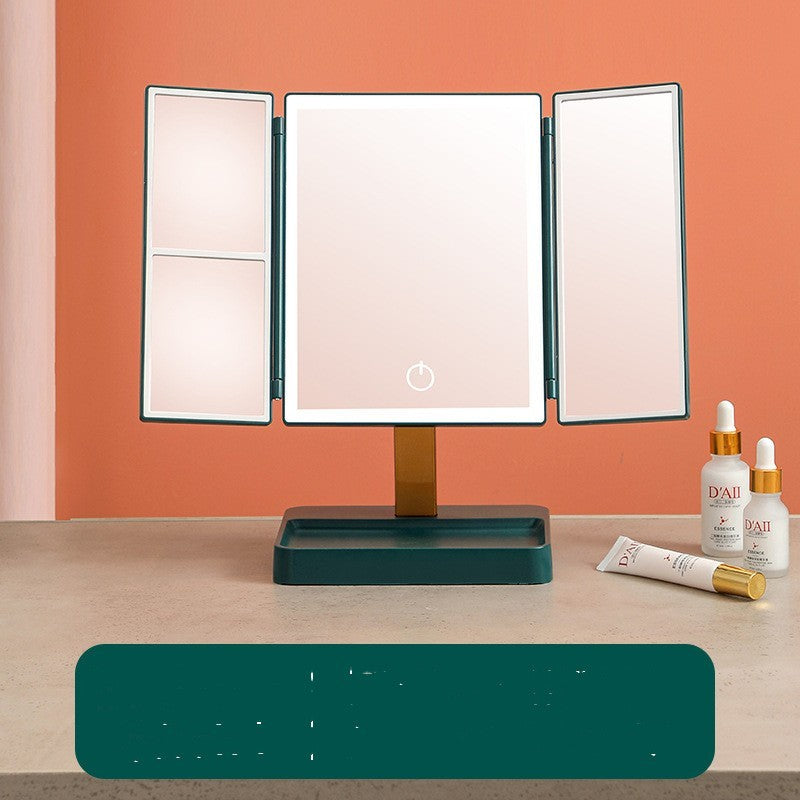 Home Led Shell HD Makeup Mirror