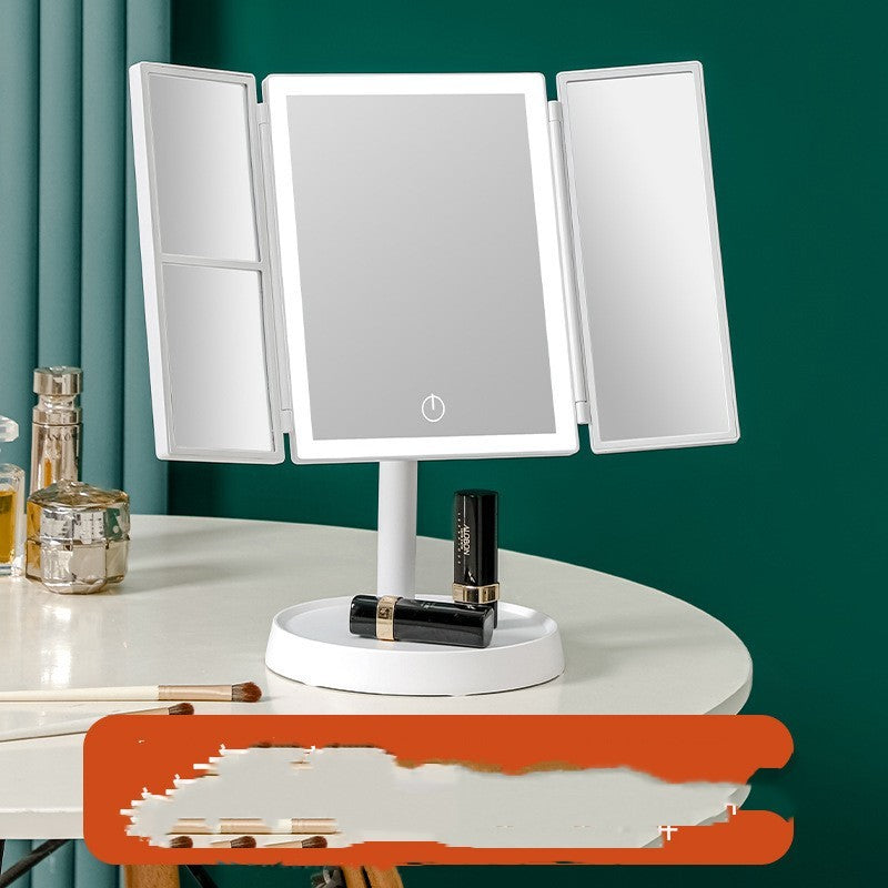 Home Led Shell HD Makeup Mirror